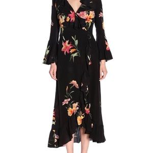Etro iris print ruffle dress